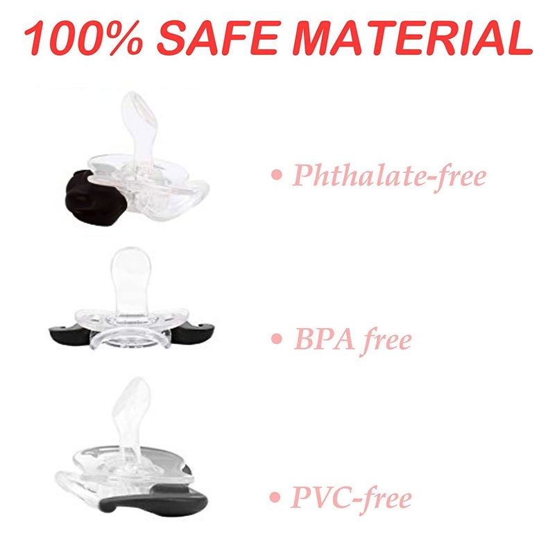 Zhovee 3pcs Mustache Pacifier, Gentleman Mustache Baby Pacifier, Pacifier 0-36 Months, Gift Pacifiers for Boys and Girls - Image 3